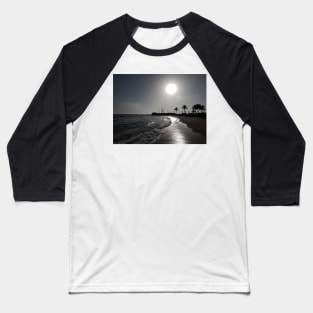 Monochrome Beach Baseball T-Shirt